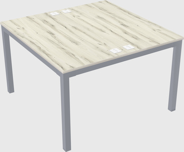 Shared rectangular desk