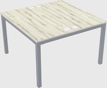 Shared rectangular desk