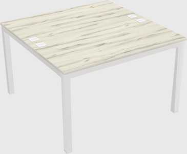 Shared rectangular desk