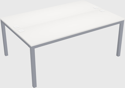 Shared rectangular desk