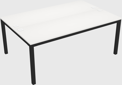 Shared rectangular desk