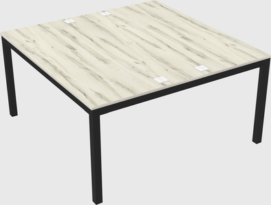 Shared rectangular desk