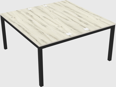 Shared rectangular desk