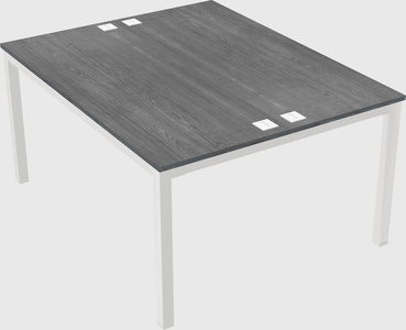 Shared rectangular desk