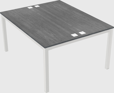 Shared rectangular desk