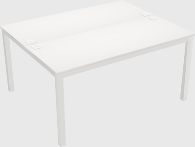 Shared rectangular desk
