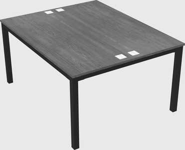 Shared rectangular desk