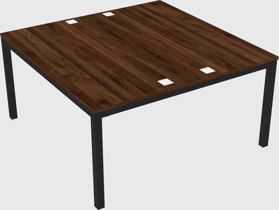 Shared rectangular desk