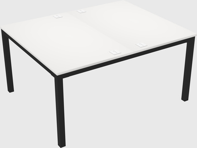 Shared rectangular desk