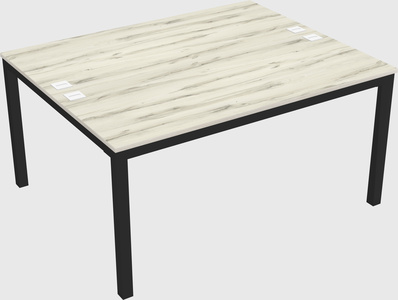 Shared rectangular desk