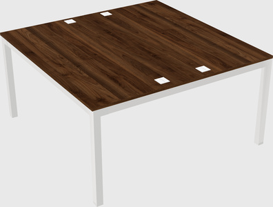 Shared rectangular desk