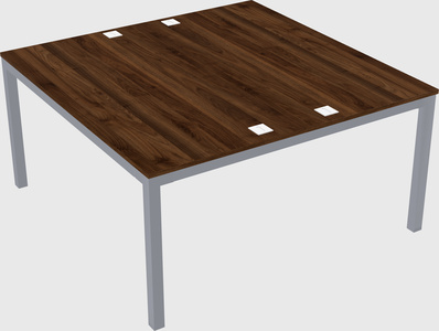 Shared rectangular desk