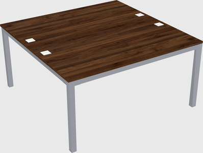 Shared rectangular desk