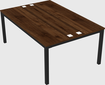 Shared rectangular desk
