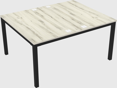 Shared rectangular desk