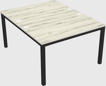 Shared rectangular desk