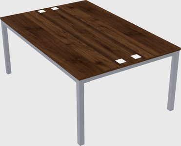 Shared rectangular desk