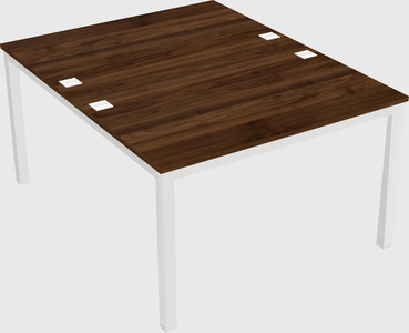 Shared rectangular desk
