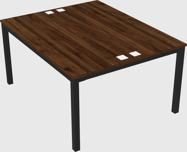 Shared rectangular desk
