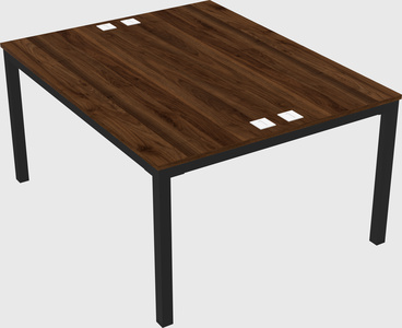 Shared rectangular desk
