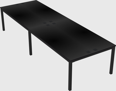 Shared rectangular desk