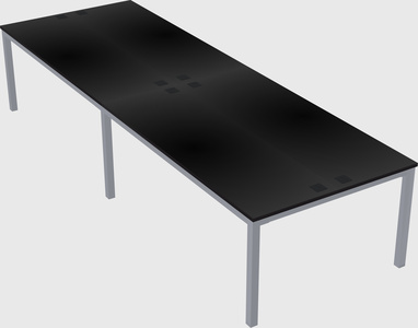 Shared rectangular desk