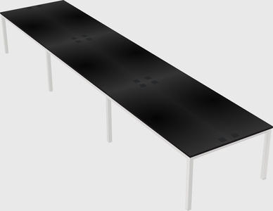 Shared rectangular desk