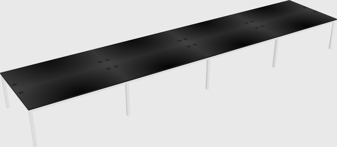 Shared rectangular desk