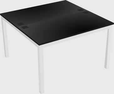 Shared rectangular desk