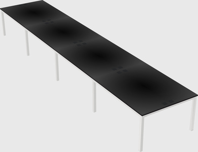 Shared rectangular desk