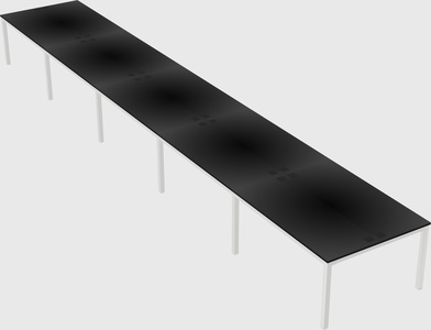 Shared rectangular desk
