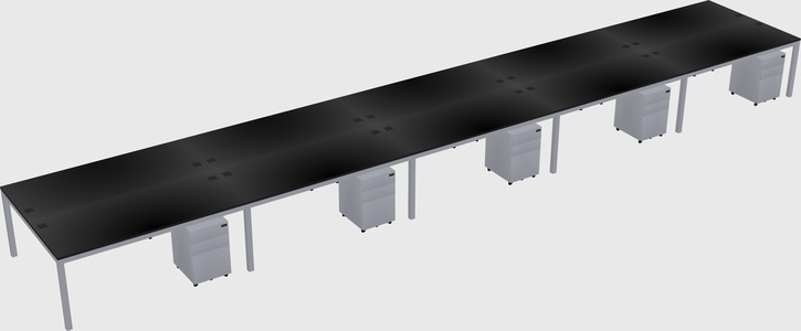 Shared Rectangular Desk