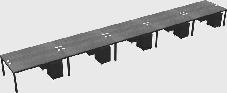 Shared Rectangular Desk