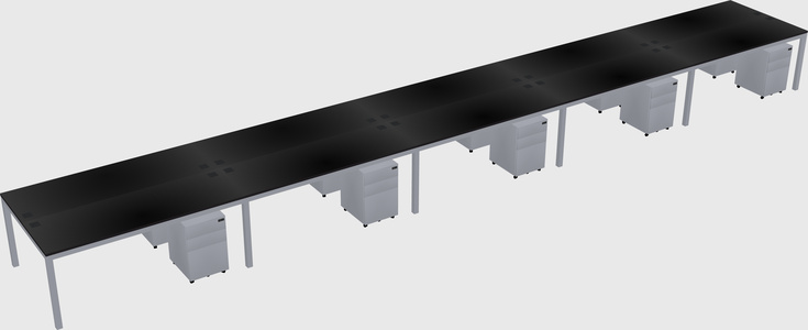 Shared Rectangular Desk