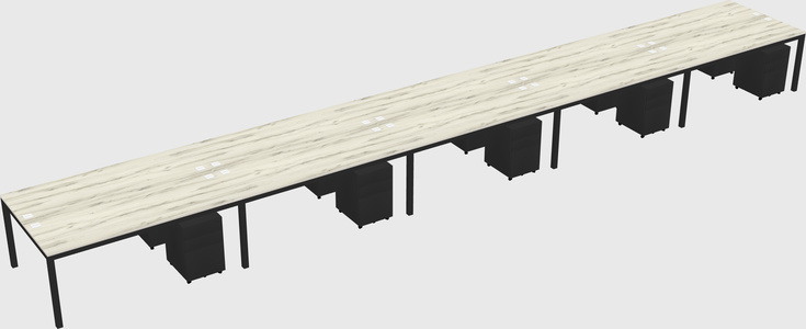 Shared Rectangular Desk