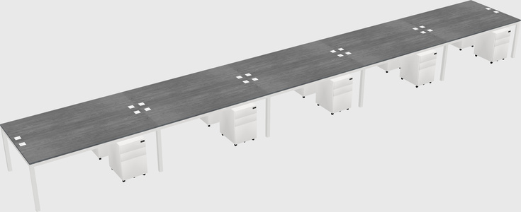 Shared Rectangular Desk
