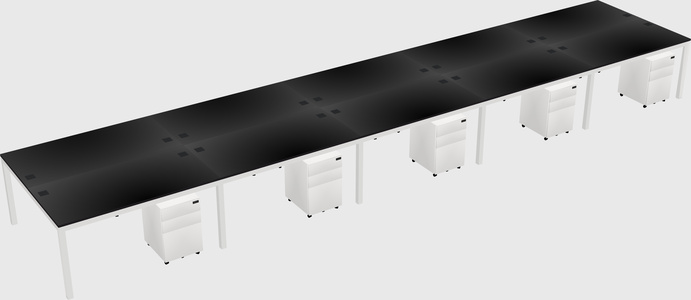 Shared Rectangular Desk