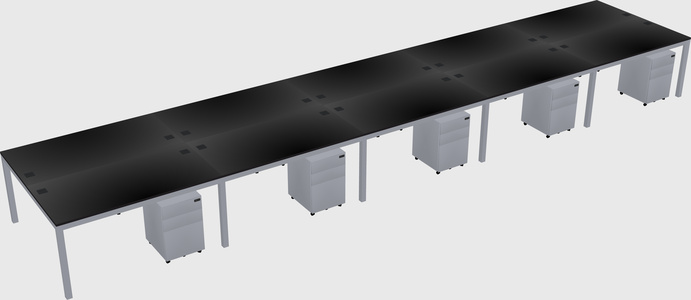 Shared Rectangular Desk