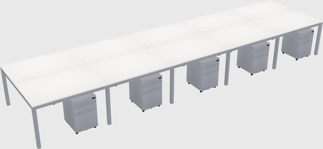 Shared Rectangular Desk
