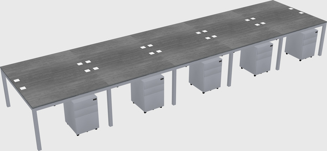 Shared Rectangular Desk