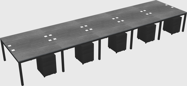Shared Rectangular Desk