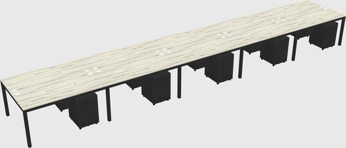 Shared Rectangular Desk