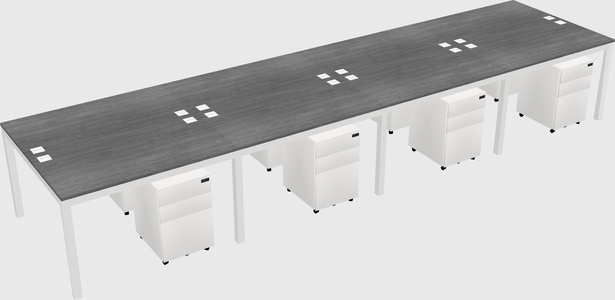 Shared Rectangular Desk