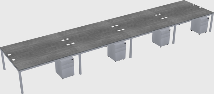 Shared Rectangular Desk