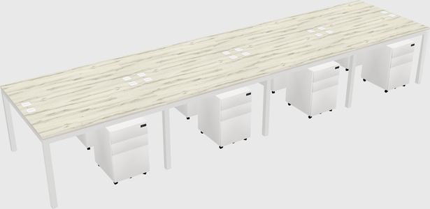 Shared Rectangular Desk