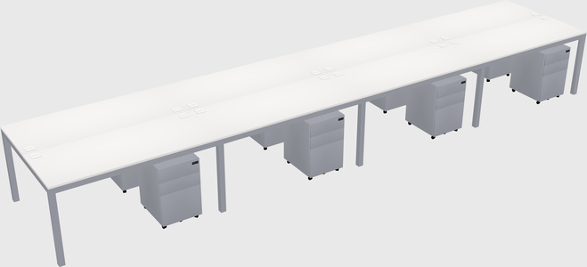 Shared Rectangular Desk