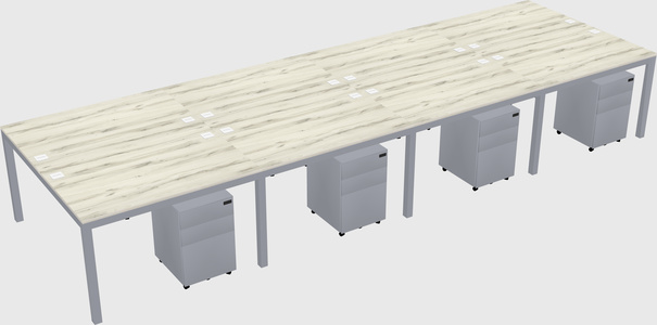 Shared Rectangular Desk