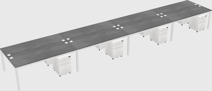 Shared Rectangular Desk