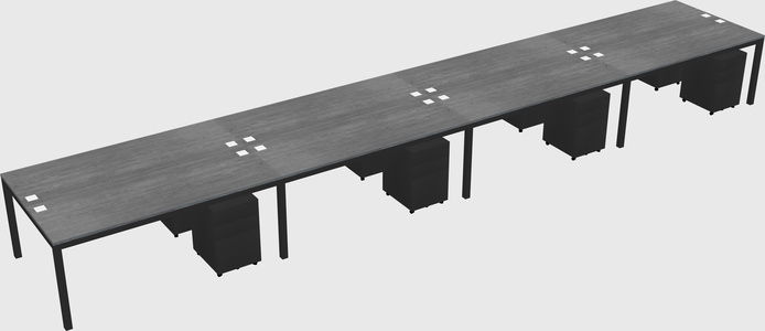 Shared Rectangular Desk