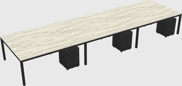 Shared Rectangular Desk